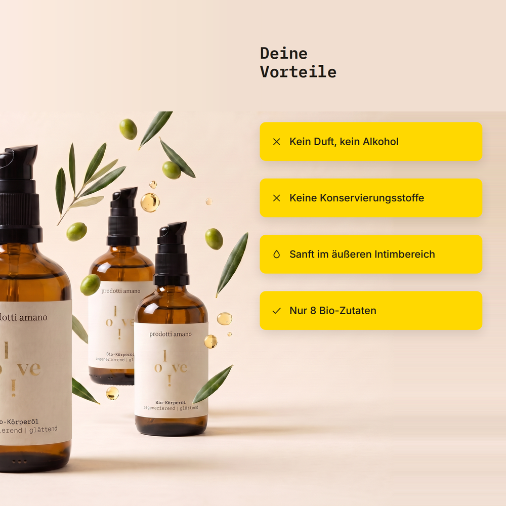 Bio-Körperöl OliveLove Vorteile Bild